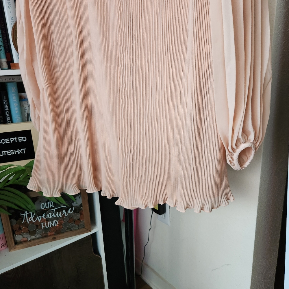 Zara Long Sleeve Pleated Playsuit - Picture 3 of 7